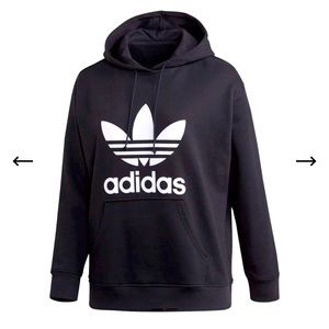 NEW Adidas Hoodie Plus Size Womens Trefoil Hoodie